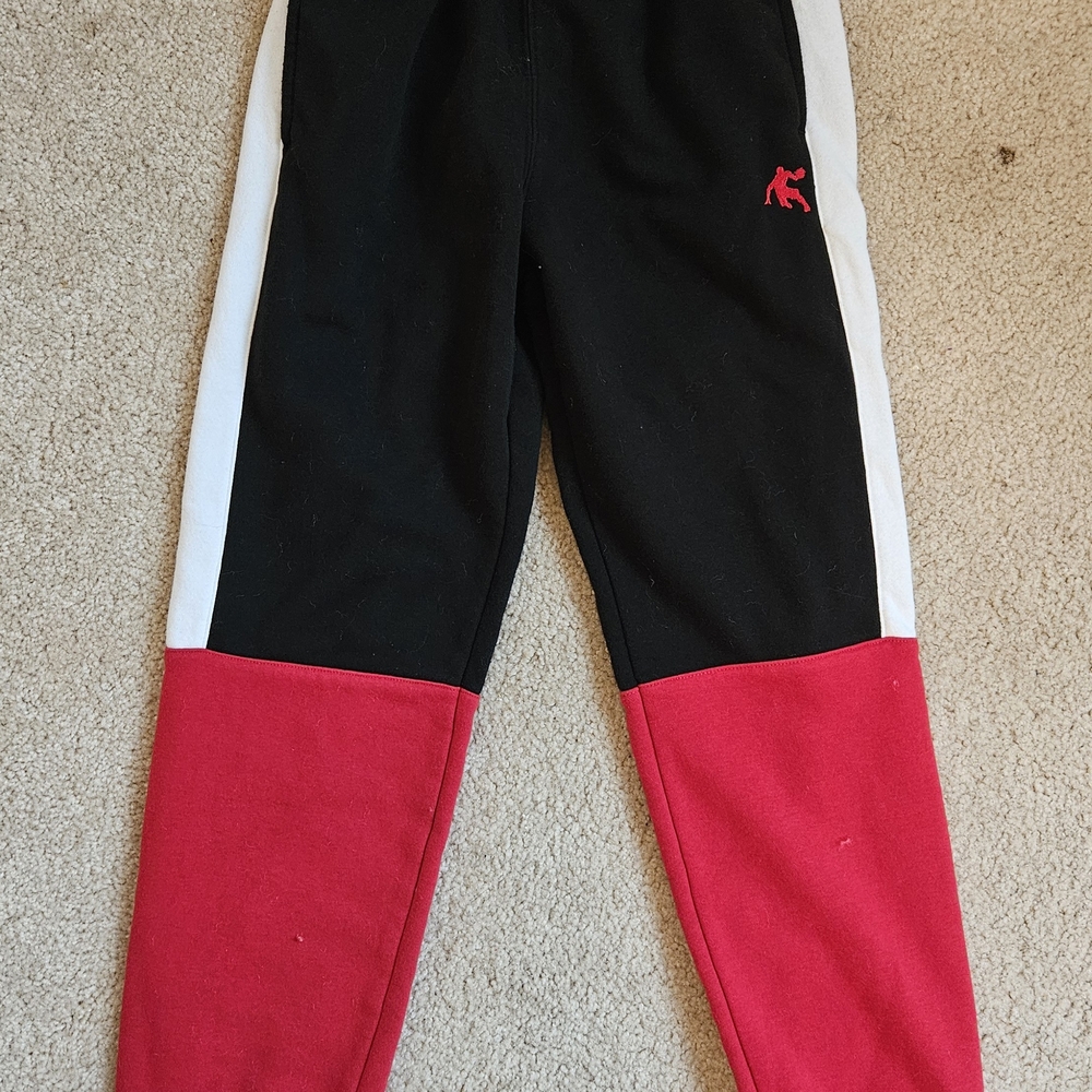 AND1 Kids Black and Red Sweatpants